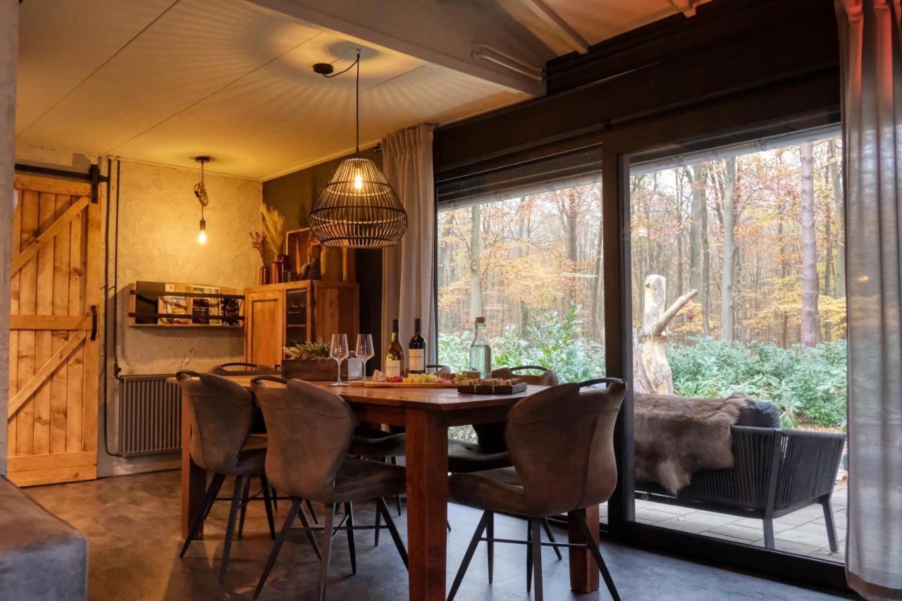 Lodge In Een Bosrijke Omgeving Met Hottub & Sauna Opt Rheezerveen Zewnętrze zdjęcie