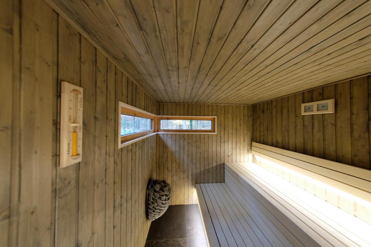 Lodge In Een Bosrijke Omgeving Met Hottub & Sauna Opt Rheezerveen Zewnętrze zdjęcie