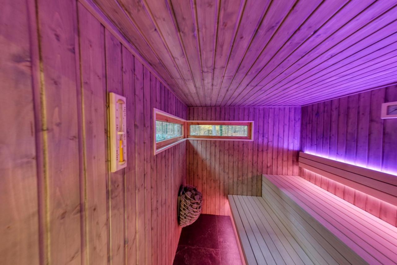 Lodge In Een Bosrijke Omgeving Met Hottub & Sauna Opt Rheezerveen Zewnętrze zdjęcie