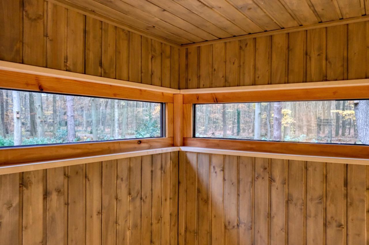 Lodge In Een Bosrijke Omgeving Met Hottub & Sauna Opt Rheezerveen Zewnętrze zdjęcie