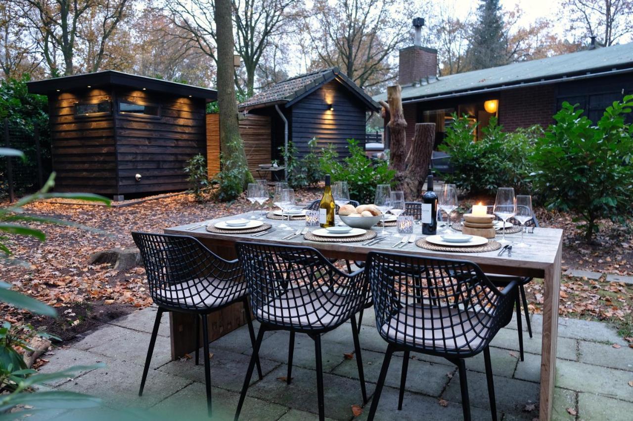 Lodge In Een Bosrijke Omgeving Met Hottub & Sauna Opt Rheezerveen Zewnętrze zdjęcie