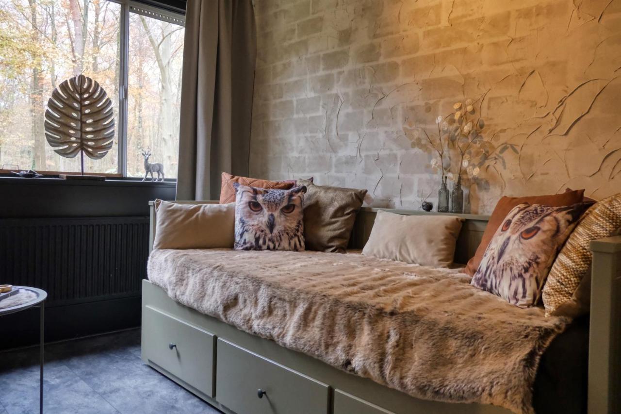 Lodge In Een Bosrijke Omgeving Met Hottub & Sauna Opt Rheezerveen Zewnętrze zdjęcie
